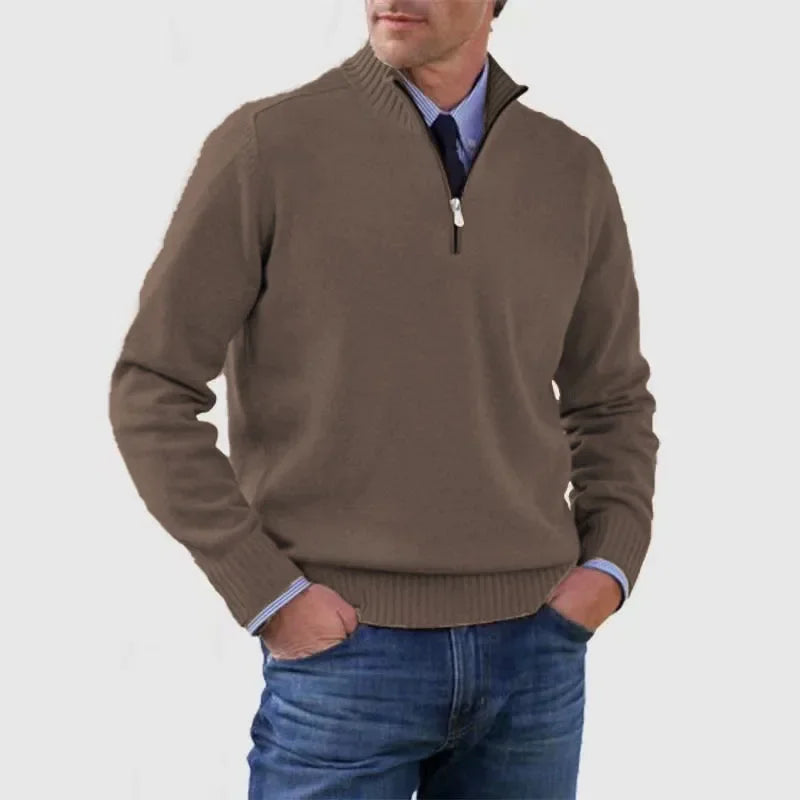 ALAN - Cashmere Quarter Zip Sweater (-60%)
