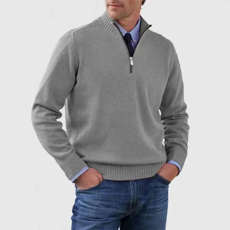 ALAN - Cashmere Quarter Zip Sweater (-60%)