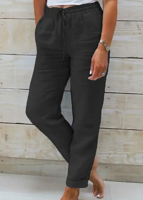 Laura | Casual Straight Linen Pants